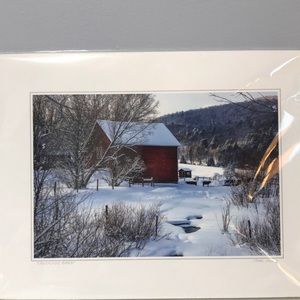 Photos of Vermont “creek side barn” by John Gerry